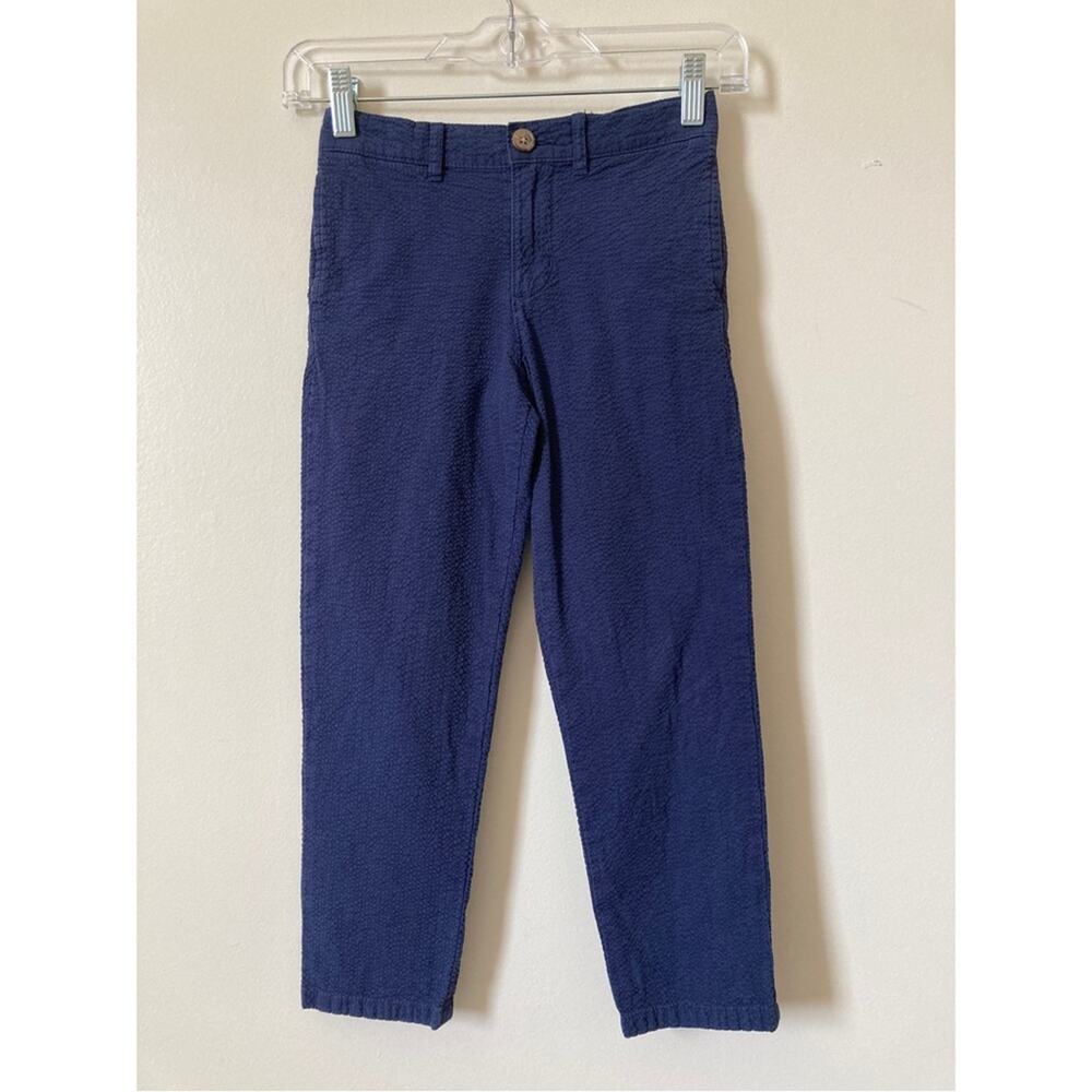 Hope & Henry Seersucker Pants Boys Size 7 Navy
